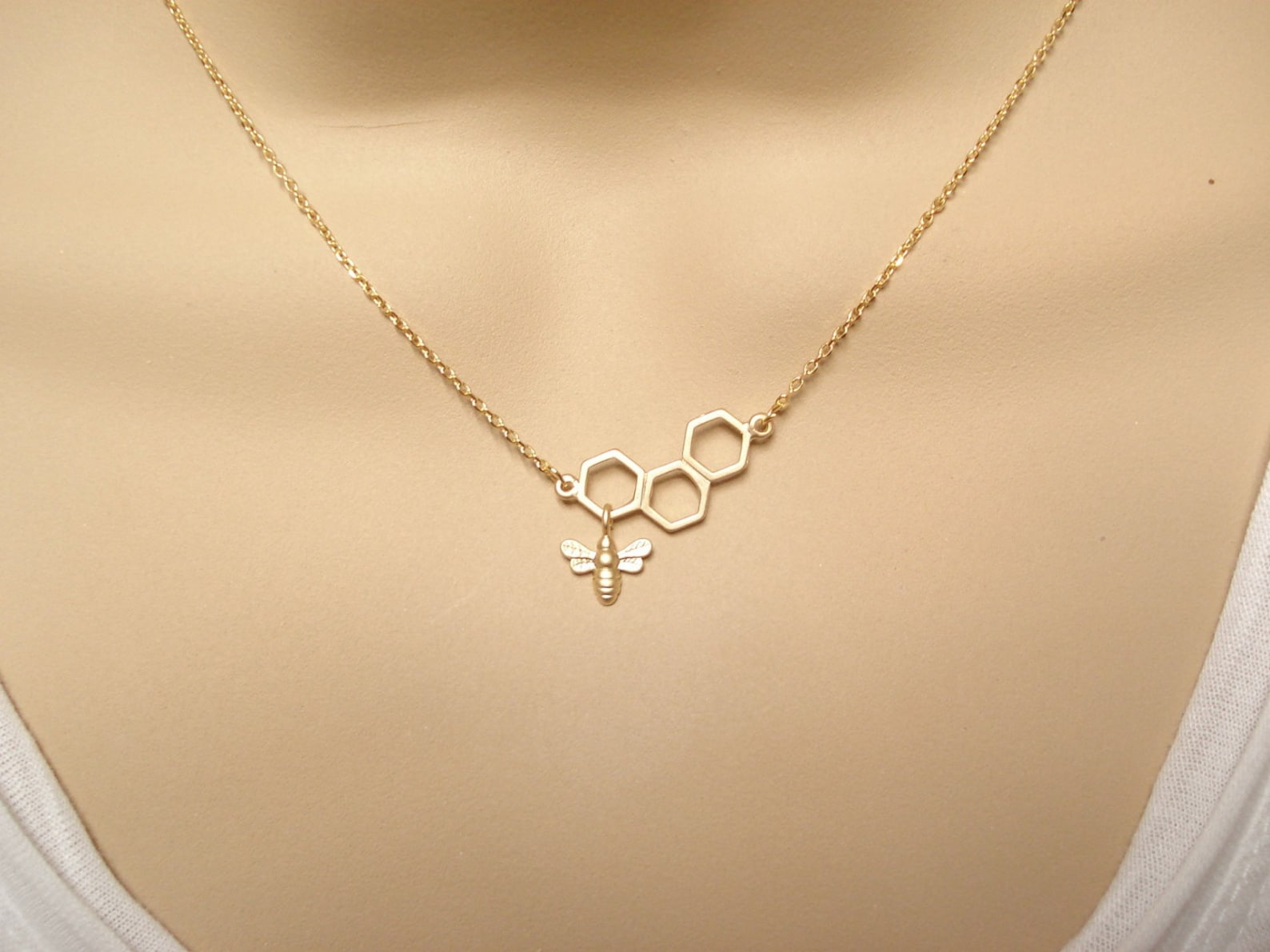 Honey Bee Gold Necklace