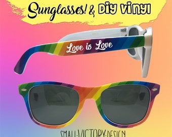 Pride Coloured Novelty Glasses With White /'Pride Ireland/' Print