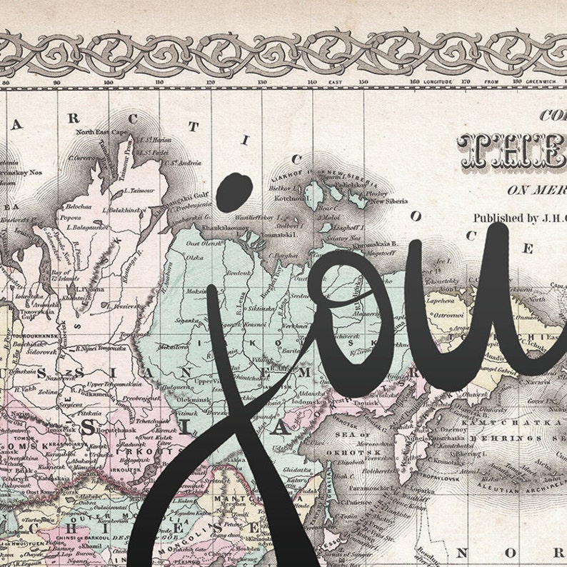Journey Together Map // DIGITAL DOWNLOAD Etsy