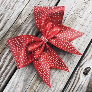 Brett Rhinestone Cheer Bow