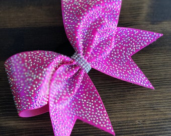 Aline Rhinestone Cheer Bow