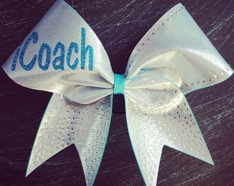 iCoach Cheer in Silver and Turquoise with Rhinestones