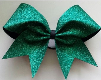 Adel Bow in Emerald Glitter