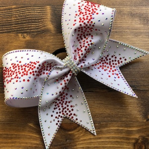 Arcos de alegría personalizados (Abi Rhinestone Cheer Bow)