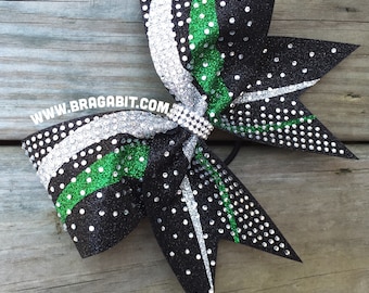 Bean Rhinestone Cheer Bow