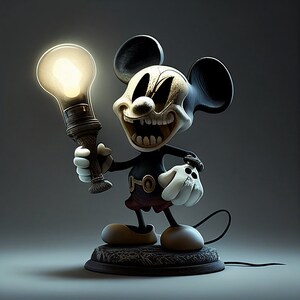 Horrible Mickey Mouse - Arte digital con IA