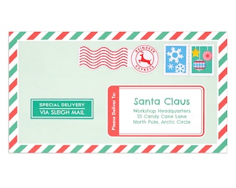 Letter to Santa Aerogram