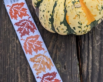 Handmade bookmarks, different patterns, cross-stitch.