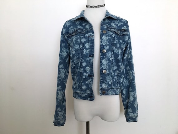 Floral Denim Jacket - Etsy