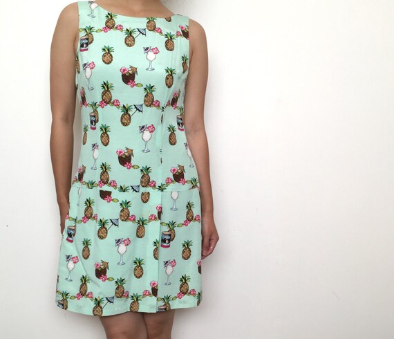 Nicole Miller Pina Colada Shift Dress - Etsy