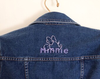 Vintage 90s Minnie Mouse denim jacket size small