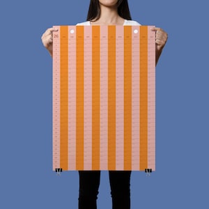 Gestreepte muurplanner 2026 | Grootformaat jaarkalender