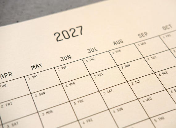 2026-2028, 3 Year Wall Planner | 90x62cm | Get an Overview of 2026