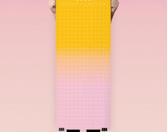 2026 Wall Planner | 40x100cm | Get an overview of 2026 | Gradient Colorful Planner | Grid Calendar