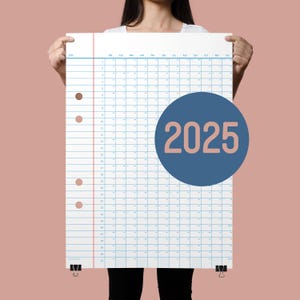 2025 Wandkalender | 50x70cm | Behalte das Jahr 2025 im Überblick mit diesem großen Wandkalender | Ideal für Familienplanung,Business und Schulprojekte