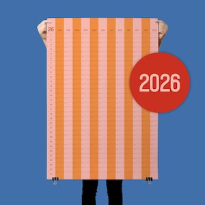 Planejador de parede 2026 | Calendário escolar gigante