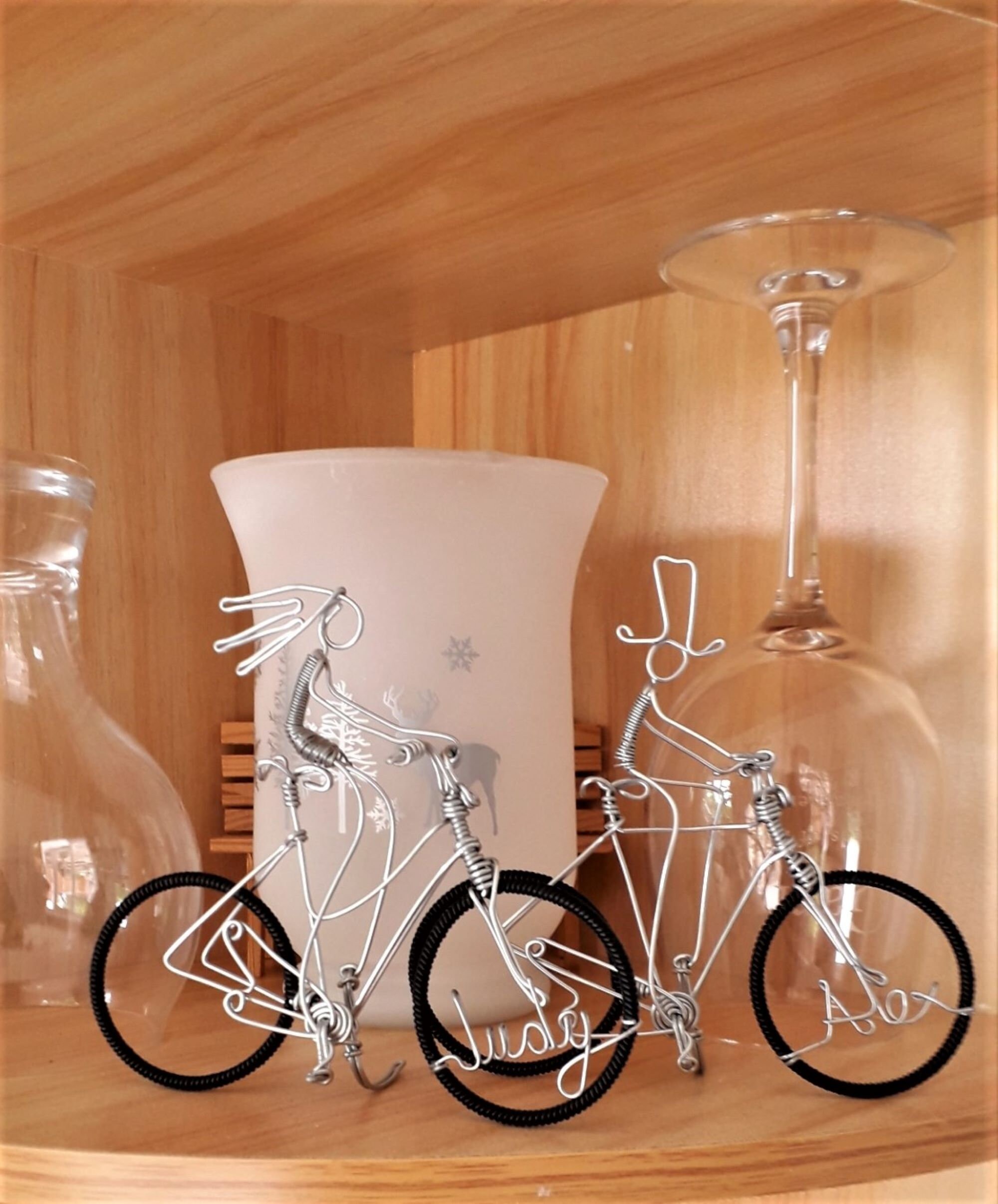 Folat Hochzeitstorte Topper - Brautpaar Auf Fahrrad, Ca. 11 Cm Hoch, Aus Kunststoff