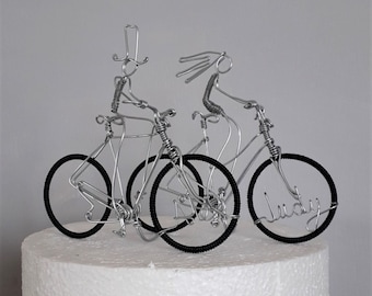 Bicycle Wedding Cake Topper, Wedding Keepsakes, Gifts for Cyclists.