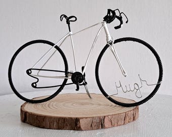 Garneck Vintage Fahrrad Skulptur - Retro Deko Für Schreibtisch & Wohnzimmer