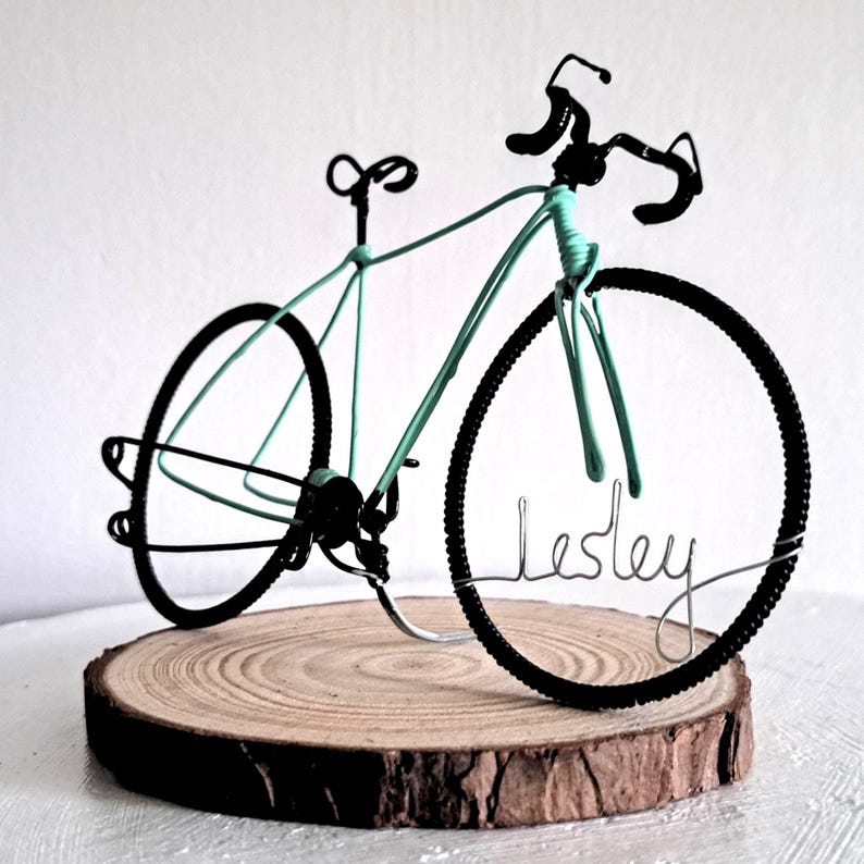 Gift for cyclists. Fathers Day bike gift. cyclist birthday topper and keepsake.