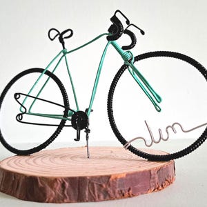 Gift for cyclists. Fathers Day bike gift. cyclist birthday topper and keepsake.
