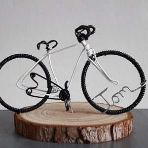 Cadeau pour cyclistes, Cadeau de Noël dornement de vélo. Blanc