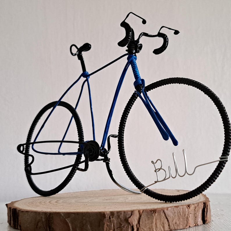 Gift for cyclists. Fathers Day bike gift. cyclist birthday topper and keepsake.