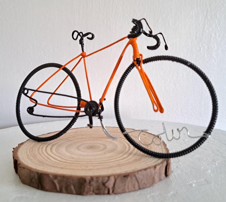 Gift for cyclists. Fathers Day bike gift. cyclist birthday topper and keepsake.