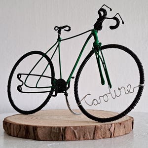 Gift for cyclists. Fathers Day bike gift. cyclist birthday topper and keepsake.