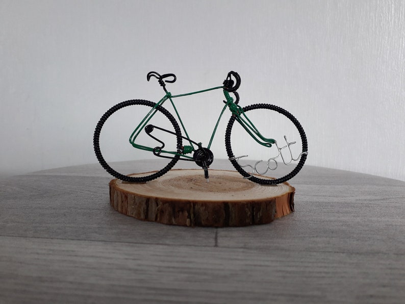 Cadeau pour cyclistes, Cadeau de Noël dornement de vélo. Vert