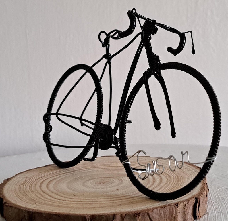 Gift for cyclists. Fathers Day bike gift. cyclist birthday topper and keepsake.