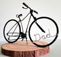 Gift for cyclists. Fathers Day gift, bicycle ornament keepsake.