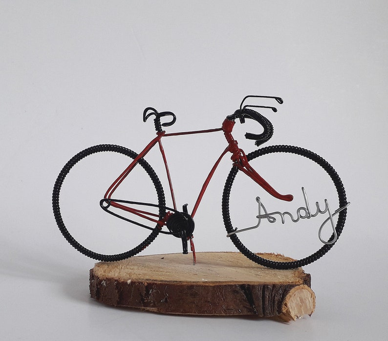 Cadeau pour cyclistes, Cadeau de Noël dornement de vélo. Rouge