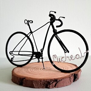 Gift for cyclists. Fathers Day bike gift. cyclist birthday topper and keepsake.