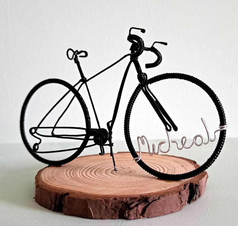 Gift for cyclists. Fathers Day bike gift. cyclist birthday topper and keepsake.