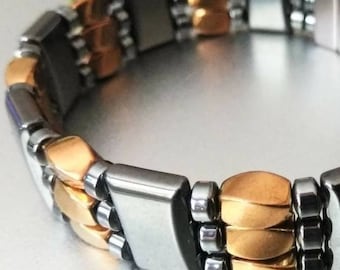 Kupfer-Finish Twist Magnet Armband oder Fußkettchen: Super Stärke Dreifach-Verschluss