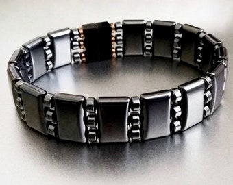 Masculine Magnetic Bracelet with Super Strength Clasp