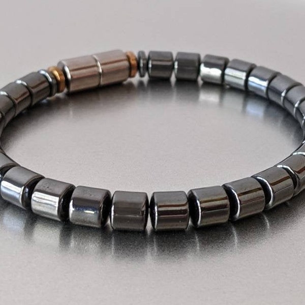 Great Value! Classic Magnetic Bracelet, Necklace or Anklet featuring Magnetic 6mm Drum Beads + Extra~Strength Magnetic Clasp! ~