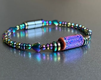 Amusant et coloré ! ~ Bracelet magnétique en forme de cœur délicat Mood Bead !