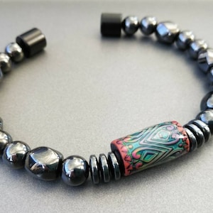 Magnetic &quot;Mood Bead&quot; Bracelet! ~ Super Cool Thermo-sensitive Bead Changes Color with Your Body Temperature!! ~