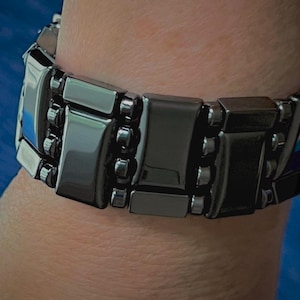 Superstarkes Magnetarmband ~ Extra breiter Cuff Style Quadruple Strand! ~ Bestseller seit 2012!! ~