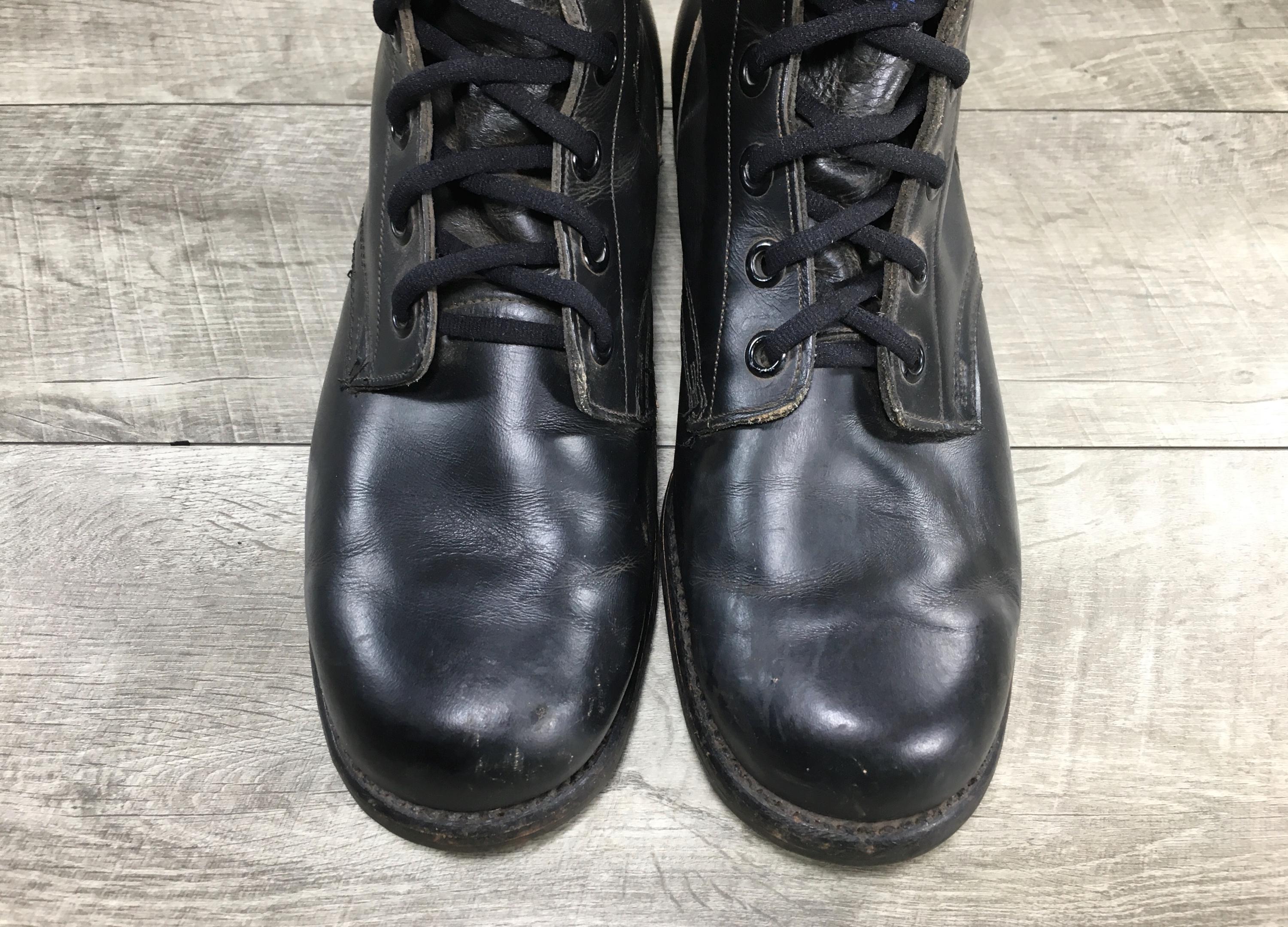 Vietnam War Era 7-66 Military Mens Boots Black Leather  display picture 1