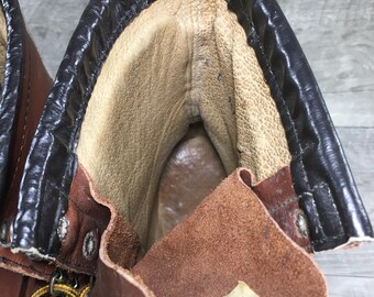 Vintage Field & Stream 989 Mens Upland Soft Moc Toe Work 