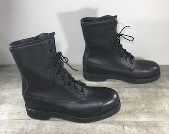 Vintage 90's Mens Combat Work Steel Toe Punk Leather