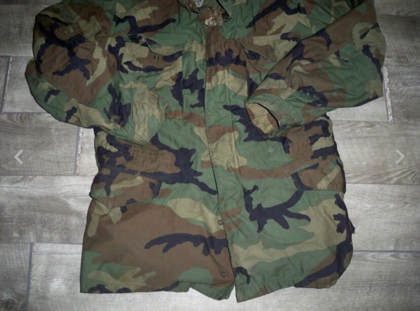 ジャケット・アウター 80s US.Army  Camo Parka (size L) Kurtka zimowa US Army Camo Parka z lat 80. XX wieku, rozmiar