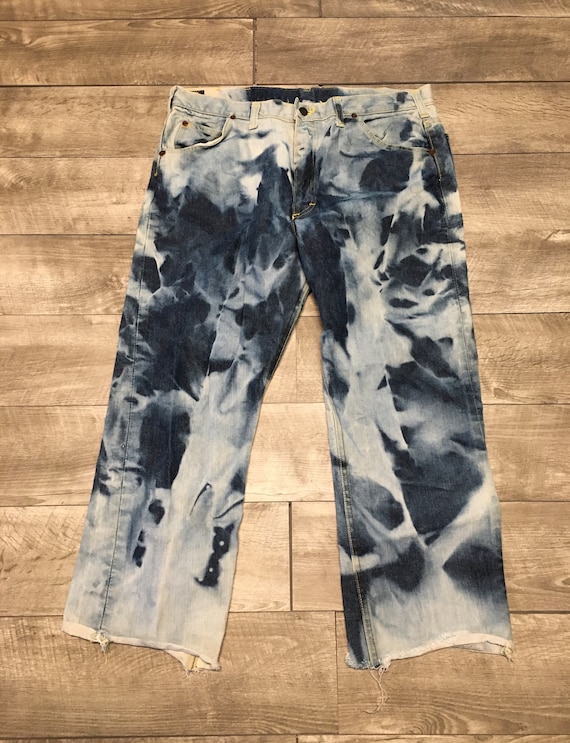 【COLOR iN ID】Lesi Vintage Denim Jeans Size 29x31.5 Vintage Levi's 551ZXX Faded Blue Jeans Relaxed