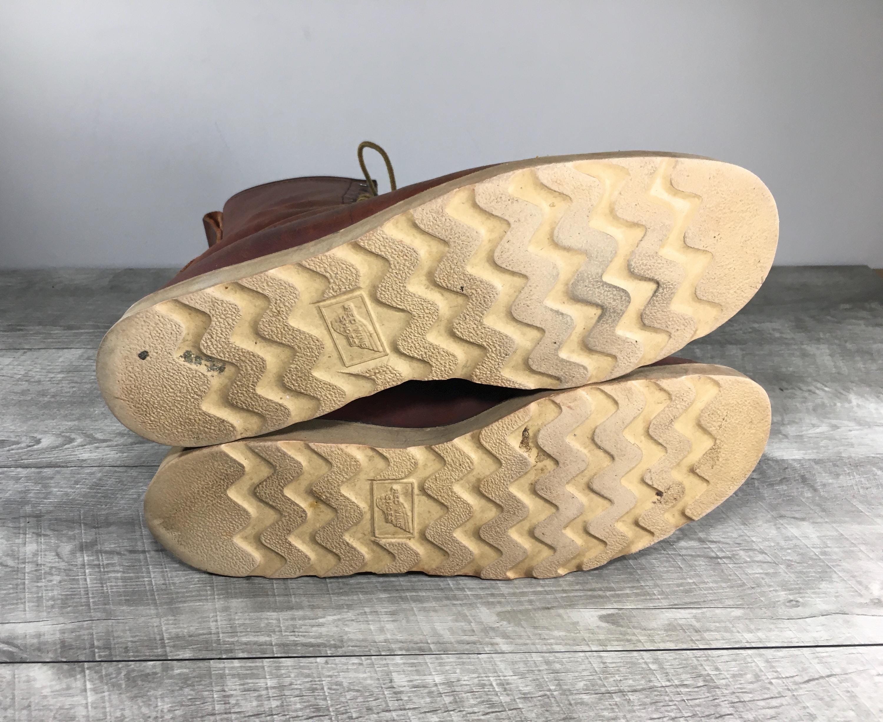 Vintage Red Wing Irish Setter 877 8-Inch Moc Toe Leather Work Mens Boots Size 9 Irish Setter Red Wing Vintage 855 Moc Toe | Mercari main image 3