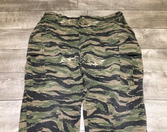 TRU SPEC Tiger Stripe Vintage Desert Combat BDU Pants 32” Inseam Size XxL