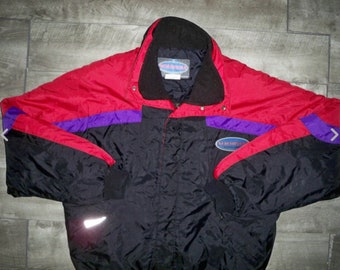 ジャケット・アウター KIARIS Vintage 90s Zipped Jacket Vintage 90s Jams World Zip Up Rayon Multicolor Jacket Womens Size