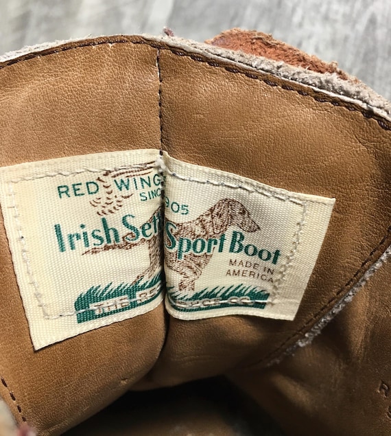 Vintage Red Wing Irish Setter Mens Leather Hiking Hiker